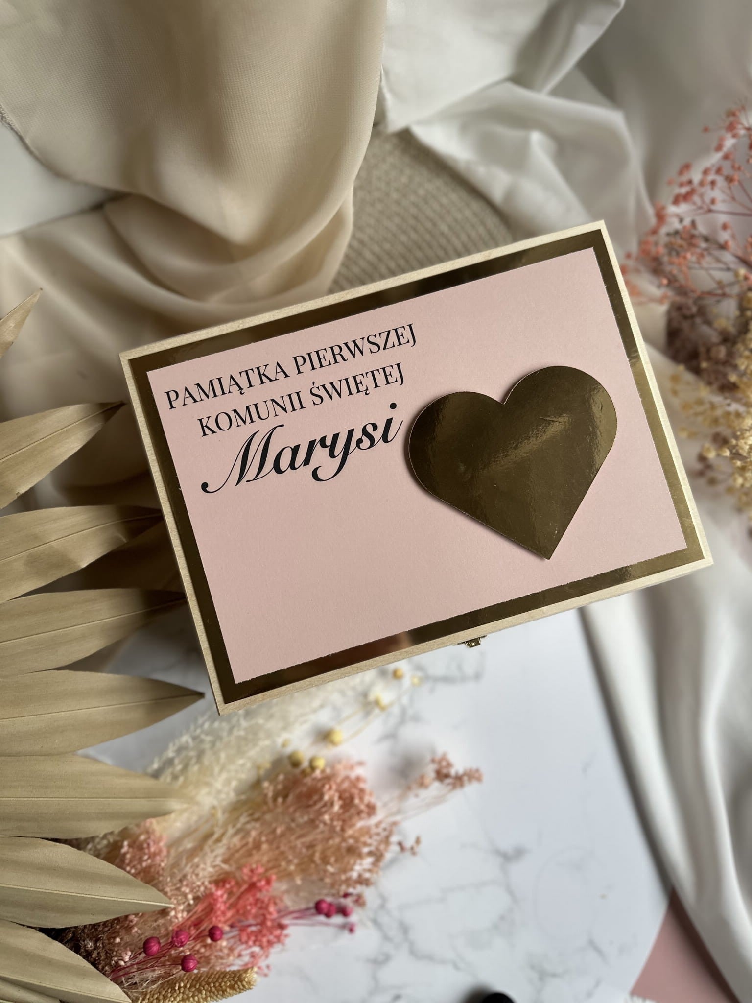 Pamiątka Komunii Świętej - pudełko prezentowe
