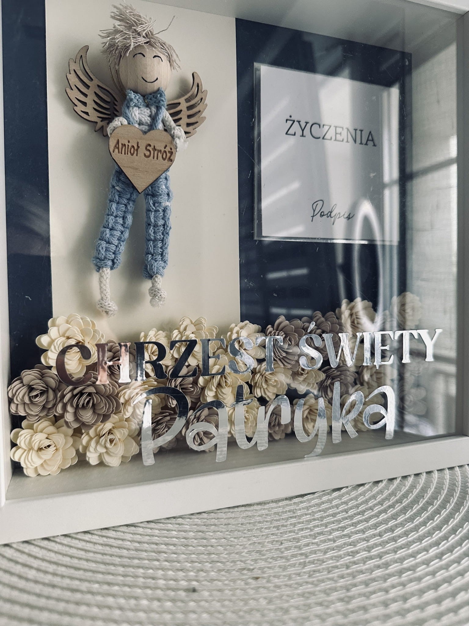 Ramka pamiątkowa na Chrzest