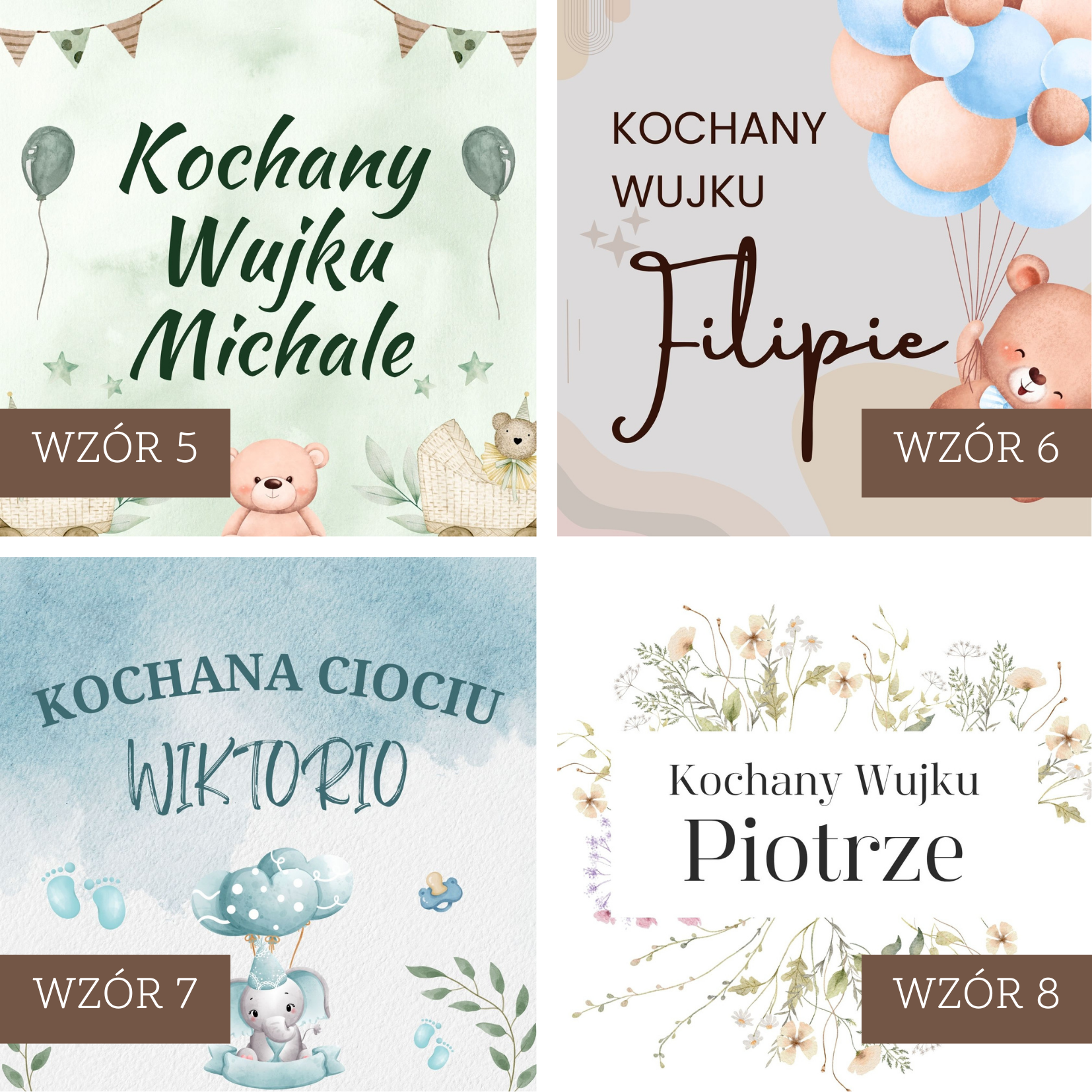 Prośba o bycie Rodzicem Chrzestnym w kwadratowym pudełku
